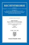 Cover: People on the Move - Migrants, Refugees, and Citizenship Rights. - Duncker & Humblot