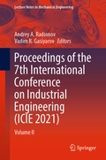 Cover: Proceedings of the 7th International Conference on Industrial Engineering (ICIE 2021) - Springer