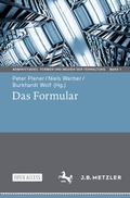 Cover: Das Formular - J.B. Metzler