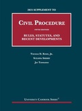 Abbildung von: 2021 Supplement to Civil Procedure, Rules, Statutes, and Recent Developments - Foundation Press