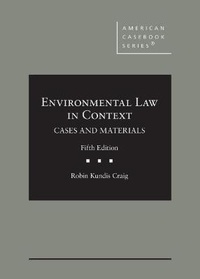 Abbildung von: Environmental Law in Context - West Academic Press