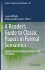 Cover: A Reader's Guide to Classic Papers in Formal Semantics - Springer