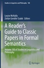 Cover: A Reader's Guide to Classic Papers in Formal Semantics - Springer