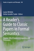 Cover: A Reader's Guide to Classic Papers in Formal Semantics - Springer