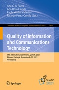 Cover: Quality of Information and Communications Technology - Springer