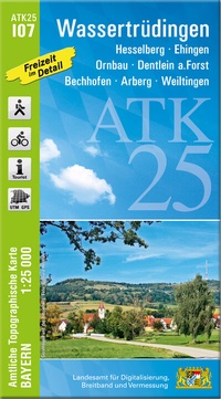 Abbildung von: ATK25-I07 Wassertrüdingen (Amtliche Topographische Karte 1:25000) - Landesamt für Digitalisierung, Breitband und Vermessung, Bayern