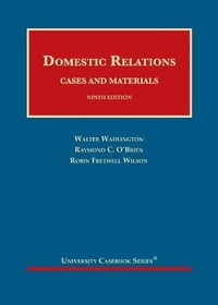 Abbildung von: Domestic Relations - Foundation Press