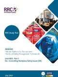Cover: RRC Study Text: NEBOSH National Diploma for Occupational Health and Safety Management Professionals - RRC International