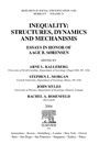 Cover: Inequality: Structures, Dynamics and Mechanisms - Elsevier