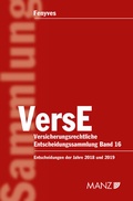 Cover: Versicherungsrechtliche Entscheidungssammlung VersE - Manz