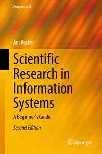 Enlarge image Cover: Scientific Research in Information Systems - Springer