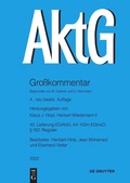 Cover: EGAktG; &sect; 162; Art 103m EGInsO - De Gruyter