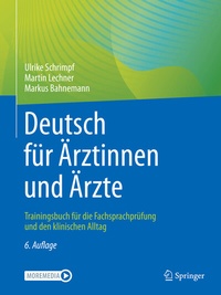 Abbildung von: Deutsch für Ärztinnen und Ärzte - Springer