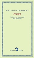 Cover: Provinz - zu Klampen Verlag