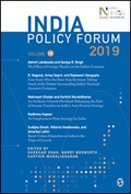 Cover: India Policy Forum 2019 - SAGE Publications India Pvt Ltd
