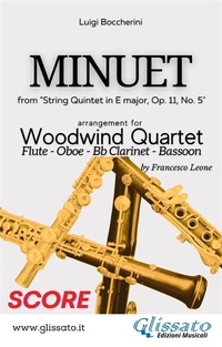 Abbildung von: Minuet - Woodwind Quartet (SCORE) - Glissato Edizioni Musicali
