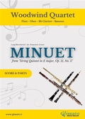 Cover: Woodwind Quartet "Minuet" by Boccherini (score & parts) - Glissato Edizioni Musicali
