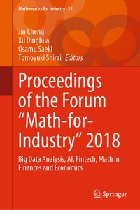 Enlarge image Cover: Proceedings of the Forum "Math-for-Industry" 2018 - Springer