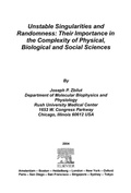 Cover: Unstable Singularities and Randomness - Elsevier