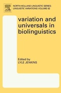 Cover: Variation and Universals in Biolinguistics - Elsevier