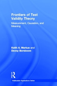 Enlarge image Cover: Frontiers of Test Validity Theory - Routledge