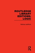 Cover: Routledge Library Editions: Logic - Routledge