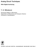 Cover: Analog Circuit Techniques - Butterworth-Heinemann