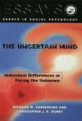 Cover: The Uncertain Mind - Psychology Press Ltd