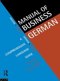Cover: Manual of Business German - Routledge