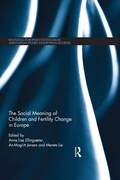 Cover: The Social Meaning of Children and Fertility Change in Europe - Routledge