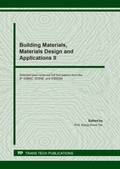 Cover: Building Materials, Materials Design and Applications II - Trans Tech Publications Ltd