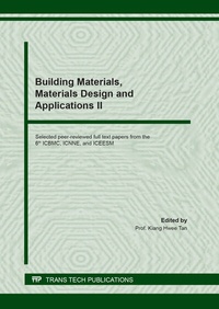 Enlarge image Cover: Building Materials, Materials Design and Applications II - Trans Tech Publications Ltd