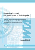 Cover: Rehabilitation and Reconstruction of Buildings IV - Trans Tech Publications Ltd