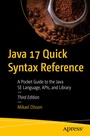 Cover: Java 17 Quick Syntax Reference - APress