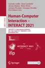 Cover: Human-Computer Interaction - INTERACT 2021 - Springer