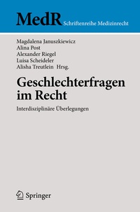 Abbildung von: Geschlechterfragen im Recht - Springer
