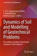 Cover: Dynamics of Soil and Modelling of Geotechnical Problems - Springer