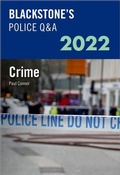 Bild: Blackstone's Police Q&A Volume 1: Crime 2022 - Oxford University Press