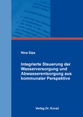 Abbildung von: Integrierte Steuerung der Wasserversorgung und Abwasserentsorgung aus kommunaler Perspektive - Kovac, Dr. Verlag