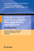 Cover: Highlights in Practical Applications of Agents, Multi-Agent Systems, and Social Good. The PAAMS Collection - Springer