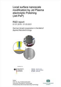 Enlarge image Cover: Local surface nanoscale modification by Jet Plasma electrolytic Polishing - Wissenschaftliche Scripten