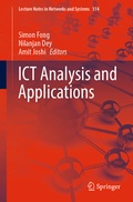 Cover: ICT Analysis and Applications - Springer