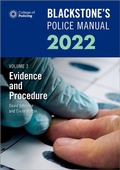Bild: Blackstone's Police Manuals Volume 2: Evidence and Procedure 2022 - Oxford University Press