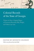 Cover: Colonial Records of the State of Georgia - University of Georgia Press