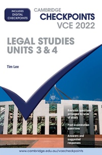 Enlarge image Cover: Cambridge Checkpoints VCE Legal Studies Units 3&4 2022 Digital Code - Cambridge University Press
