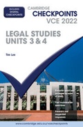 Cover: Cambridge Checkpoints VCE Legal Studies Units 3&4 2022 - Cambridge University Press