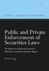 Abbildung von: Public and Private Enforcement of Securities Laws - Hart Publishing