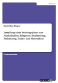 Cover: Erstellung eines Trainingsplans zum Muskelaufbau. Diagnose, Krafttestung, Zielsetzung, Makro- und Mesozyklus - GRIN Verlag