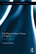 Cover: The Elliptical Noun Phrase in English - Routledge