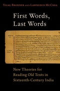 Cover: First Words, Last Words - OUP eBook